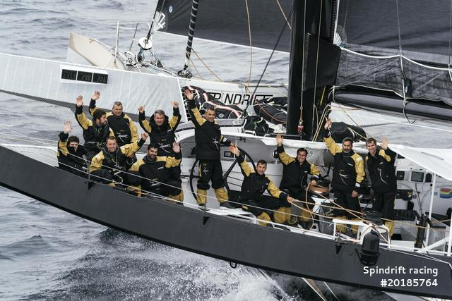 LA TRINITE-SUR-MER, FRANCE, OCTOBER 17TH 2017: Spindrift racing (Maxi Spindrift 2) skippered by Yann Guichard from France, training for the Jules Verne Trophy 2017 attempt.